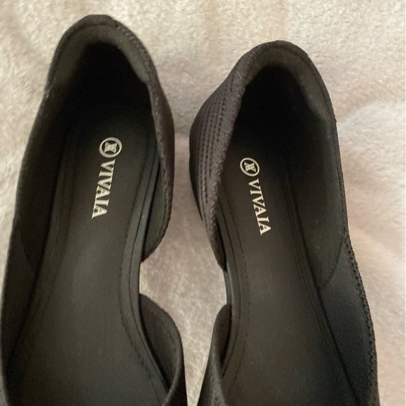 Vivaia Melia D’Orsay pointed-toe black flats - Picture 6 of 11